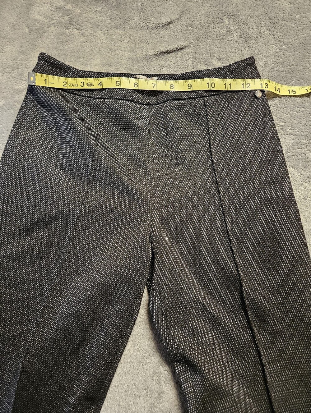 Max Mara Cropped Herringbone Jacquard Textured Trousers Pants Size 6